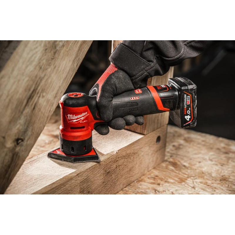 Купити Шліфмашина вібраційна акумуляторна безщіткова MILWAUKEE, M12 FDSS-0B (каркас, картонне пакування). Офіційний магазин Мілвокі Україна, фірмова гарантія з доставкою по Украіні