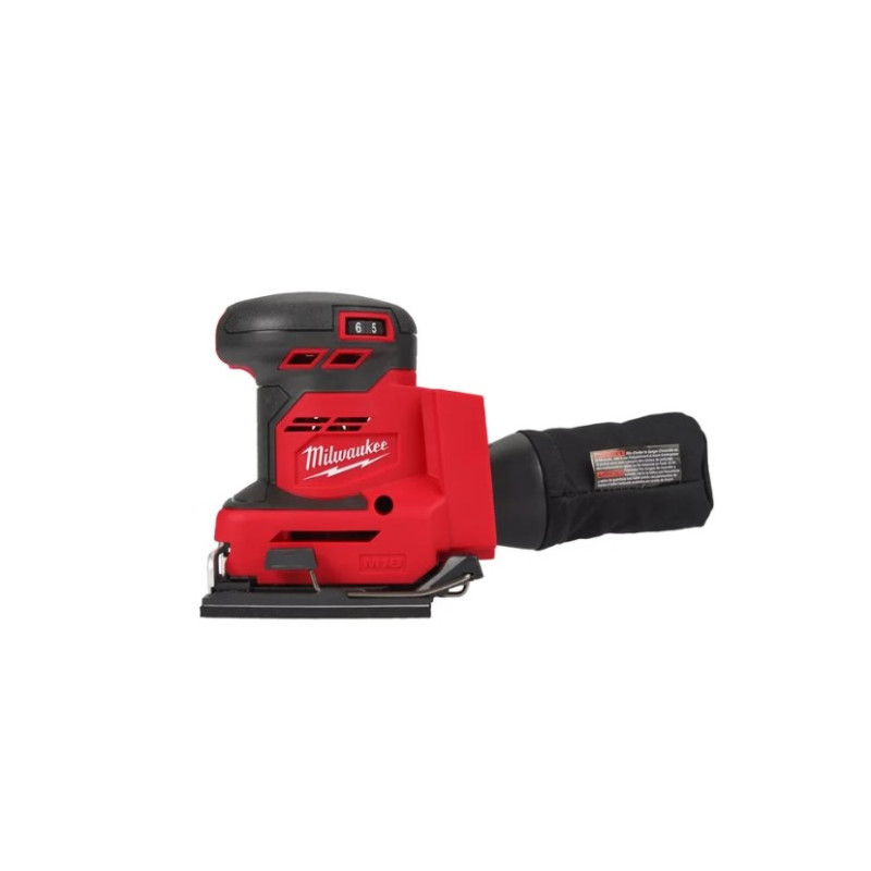 Купити Шліфмашина вібраційна акумуляторна MILWAUKEE, M18 BQSS-0, 113х104мм (каркас). Офіційний магазин Мілвокі Україна, фірмова гарантія з доставкою по Украіні