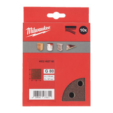 Купити Папір шліфувальний MILWAUKEE, 115x107мм HL, зерно 80, (10шт). Офіційний магазин Мілвокі Україна, фірмова гарантія з доставкою по Украіні
