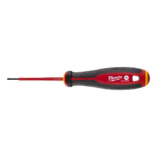 Купити Викрутка з тригранною рукояткою ізольована VDE MILWAUKEE, SL 0,4х2,5х75. Офіційний магазин Мілвокі Україна, фірмова гарантія з доставкою по Украіні
