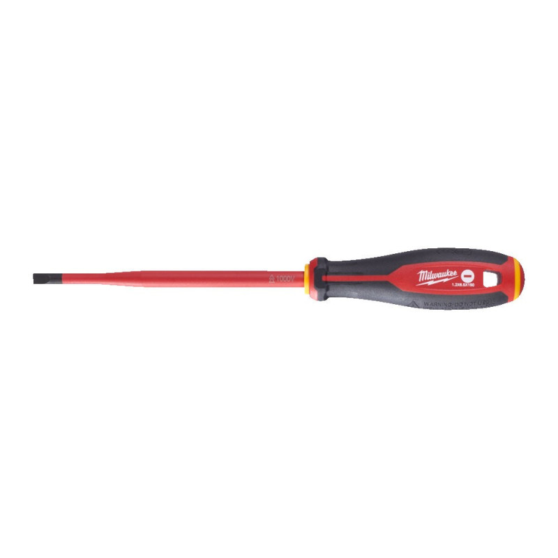 Купити Викрутка з тригранною рукояткою ізольована VDE MILWAUKEE, SL 1,2х6,5х150мм. Офіційний магазин Мілвокі Україна, фірмова гарантія з доставкою по Украіні