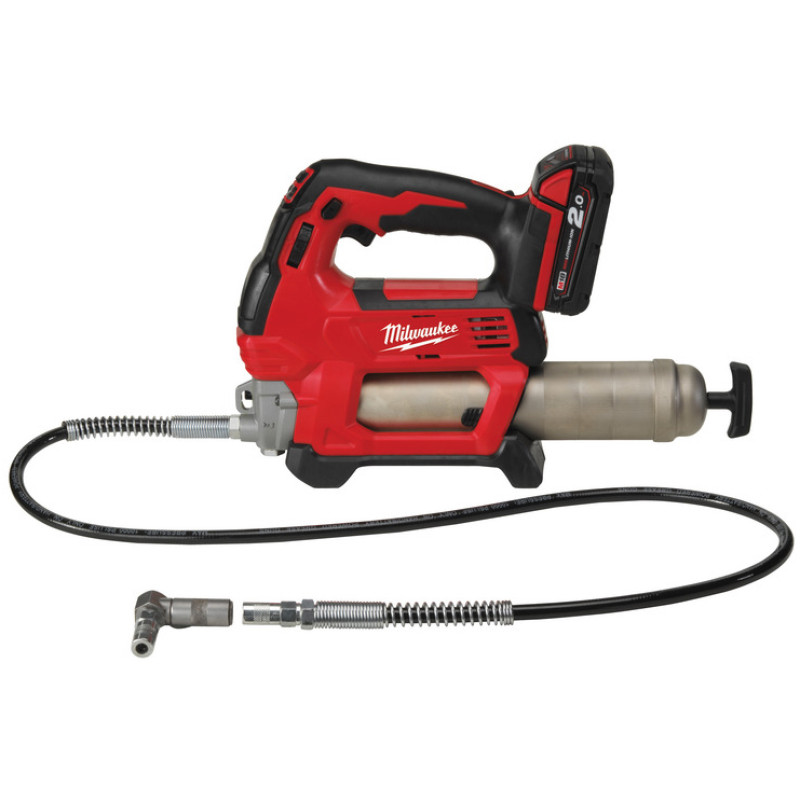 Купити Змащувальний пістолет акумуляторний MILWAUKEE HEAVY DUTY M18 GG-201C (акум 2Аг, акум 4Аг, зарядн пристрій, кейс). Офіційний магазин Мілвокі Україна, фірмова гарантія з доставкою по Украіні