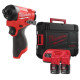 Купити Шуруповерт ударний акумуляторний безщітковий 1/4'' HEX MILWAUKEE, M12 FID2-202Х, 170Нм (зарядний пристрій С12 С, 2 акумулятори М12 В2 2Аг, кліпса для реміня, тримач для біт, HD кейс). Офіційний магазин Мілвокі Україна, фірмова гарантія з доставкою по Украіні
