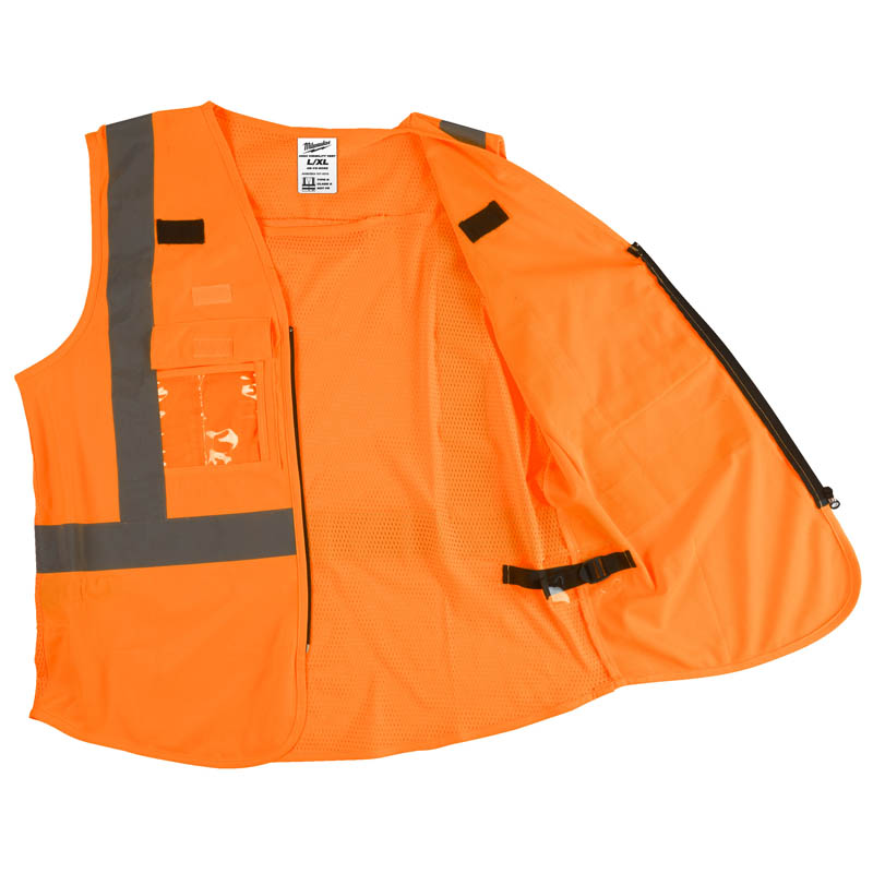 Купити Жилет помаранчевий MILWAUKEE, сигнального забарвлення (L / XL). Офіційний магазин Мілвокі Україна, фірмова гарантія з доставкою по Украіні