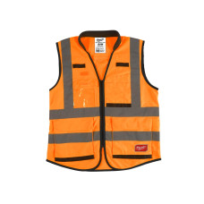 Купити Жилет помаранчевий PREMIUM MILWAUKEE, сигнального забарвлення (L / XL). Офіційний магазин Мілвокі Україна, фірмова гарантія з доставкою по Украіні