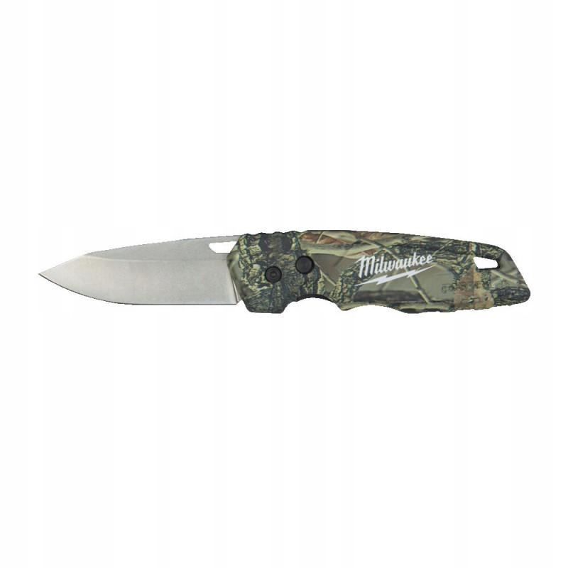 Купити Ніж складний FASTBACK MILWAUKEE CAMO камуфляжний з лезом 75мм. Офіційний магазин Мілвокі Україна, фірмова гарантія з доставкою по Украіні