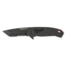 Купити Ніж складний HARDLINE Serrated MILWAUKEE з серейторним лезом 75мм. Офіційний магазин Мілвокі Україна, фірмова гарантія з доставкою по Украіні
