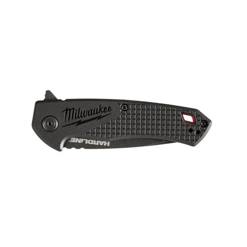 Купити Ніж складний HARDLINE Serrated MILWAUKEE з серейторним лезом 75мм. Офіційний магазин Мілвокі Україна, фірмова гарантія з доставкою по Украіні