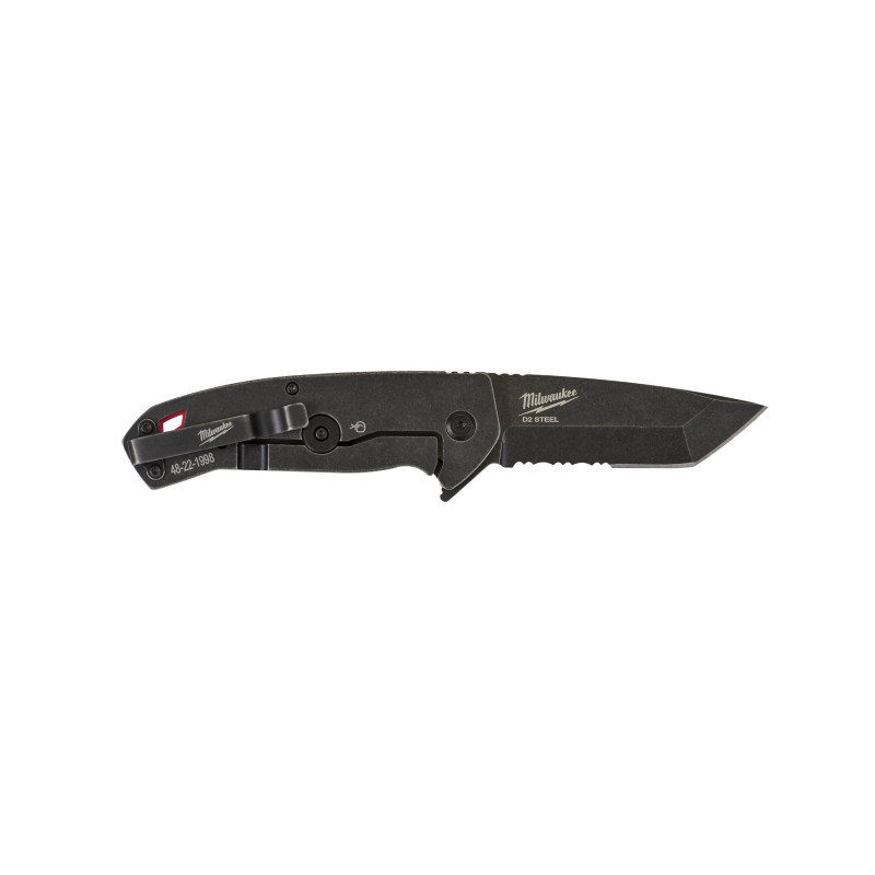 Купити Ніж складний HARDLINE Serrated MILWAUKEE з серейторним лезом 75мм. Офіційний магазин Мілвокі Україна, фірмова гарантія з доставкою по Украіні