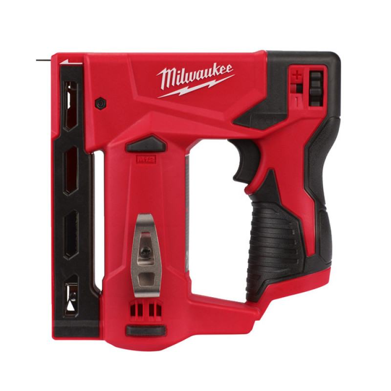 Купити Степлер акумуляторний MILWAUKEE, M12 BST-0 (каркас. кліпса для ременя, картонне пакування). Офіційний магазин Мілвокі Україна, фірмова гарантія з доставкою по Украіні
