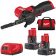 Купити Шліфмашина стрічкова акумуляторна безщіткова MILWAUKEE, M12 FBFL10-402B, 10мм (зарядний пристрій С12 С, 2 акумулятори М12 В4 4Аг, 2 стрічки 60, сумка). Офіційний магазин Мілвокі Україна, фірмова гарантія з доставкою по Украіні