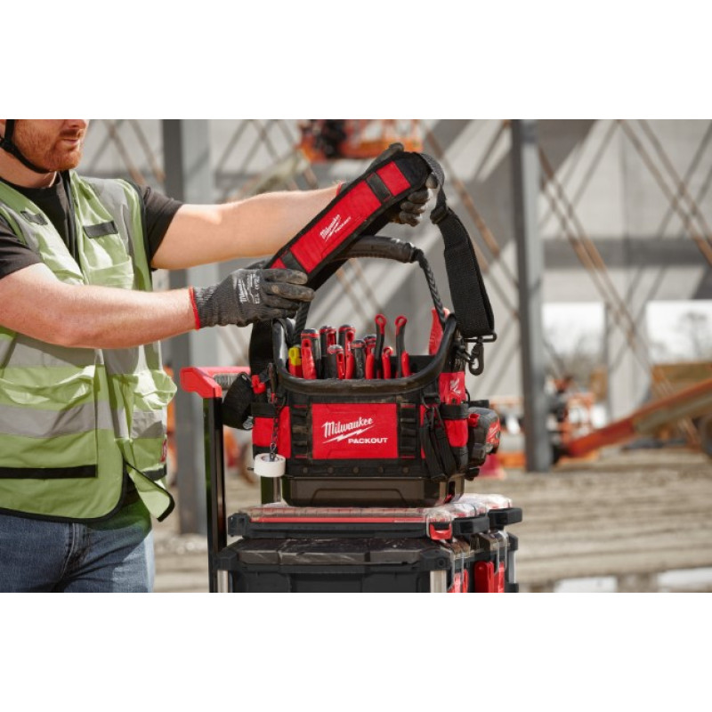 Купити Сумка для інструментів відкрита MILWAUKEE, PRO 25см. Офіційний магазин Мілвокі Україна, фірмова гарантія з доставкою по Украіні
