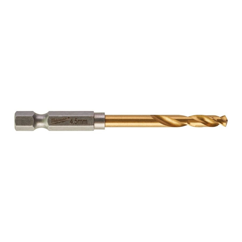 Купити Свердло по металу RedHEX SHOCKWAVE HSS-TiN MILWAUKEE, діаметр 4,5х76х29мм. Офіційний магазин Мілвокі Україна, фірмова гарантія з доставкою по Украіні