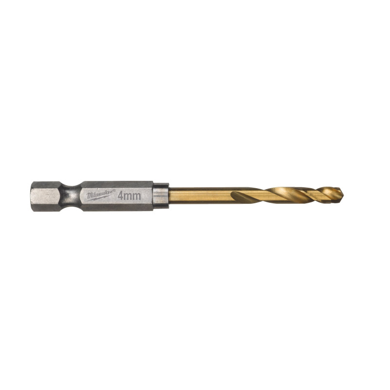 Купити Свердло по металу RedHEX SHOCKWAVE HSS-TiN MILWAUKEE, діаметр 4,0х71,5х26мм, (10шт), пластикова коробка. Офіційний магазин Мілвокі Україна, фірмова гарантія з доставкою по Украіні