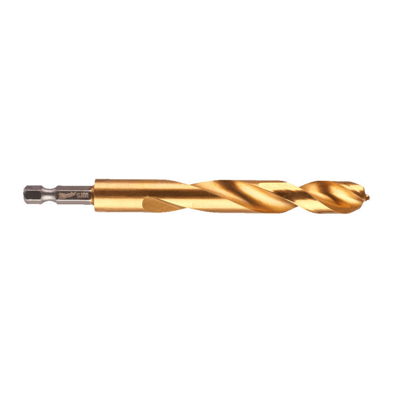 Купити Свердло по металу RedHEX SHOCKWAVE HSS-TiN MILWAUKEE, діаметр 12,5х128х83мм. Офіційний магазин Мілвокі Україна, фірмова гарантія з доставкою по Украіні