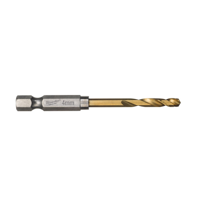 Купити Свердло по металу RedHEX SHOCKWAVE HSS-TiN MILWAUKEE, діаметр 4,0х71,5х26мм, (2шт). Офіційний магазин Мілвокі Україна, фірмова гарантія з доставкою по Украіні