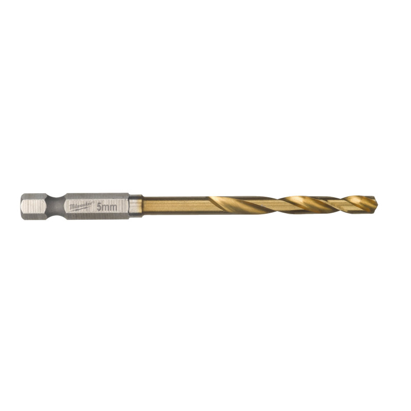 Купити Свердло по металу RedHEX SHOCKWAVE HSS-TiN MILWAUKEE, діаметр 5,0х80х31мм (10шт), пластикова коробка. Офіційний магазин Мілвокі Україна, фірмова гарантія з доставкою по Украіні