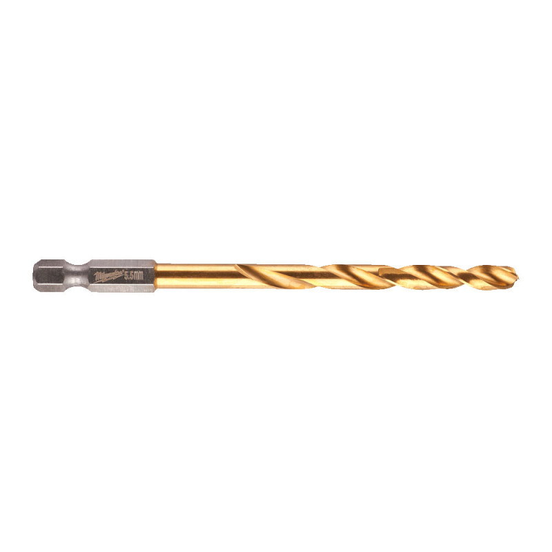 Купити Свердло по металу RedHEX SHOCKWAVE HSS-TiN MILWAUKEE, діаметр 5,5х104х60мм. Офіційний магазин Мілвокі Україна, фірмова гарантія з доставкою по Украіні