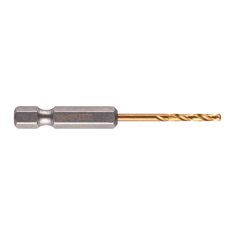 Купити Свердло по металу RedHEX SHOCKWAVE HSS-TiN MILWAUKEE, діаметр 2,5х62х19мм, (2шт). Офіційний магазин Мілвокі Україна, фірмова гарантія з доставкою по Украіні