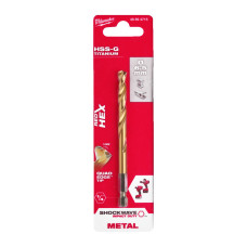 Купити Свердло по металу RedHEX SHOCKWAVE HSS-TiN MILWAUKEE, діаметр 6,5х107х64мм. Офіційний магазин Мілвокі Україна, фірмова гарантія з доставкою по Украіні