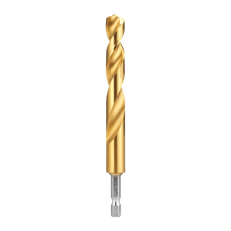 Купити Свердло по металу RedHEX SHOCKWAVE HSS-TiN MILWAUKEE, діаметр 12,0х127х82мм, (5шт), плпстикова коробка. Офіційний магазин Мілвокі Україна, фірмова гарантія з доставкою по Украіні