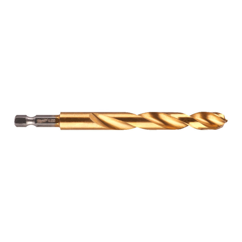 Купити Свердло по металу RedHEX SHOCKWAVE HSS-TiN MILWAUKEE, діаметр 10,5х122х78мм. Офіційний магазин Мілвокі Україна, фірмова гарантія з доставкою по Украіні
