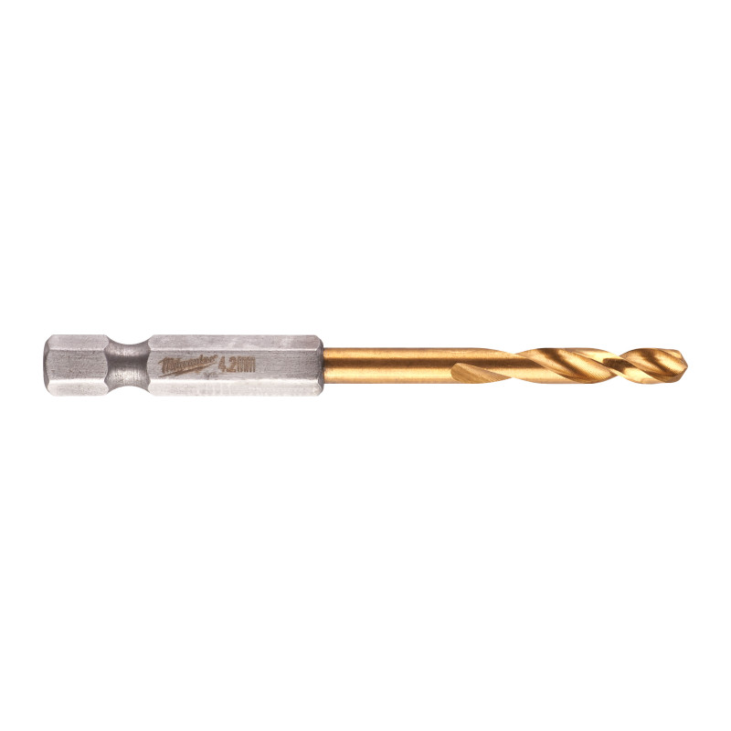 Купити Свердло по металу RedHEX SHOCKWAVE HSS-TiN MILWAUKEE, діаметр 4,2х74х28мм. Офіційний магазин Мілвокі Україна, фірмова гарантія з доставкою по Украіні
