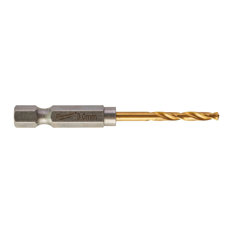 Купити Свердло по металу RedHEX SHOCKWAVE HSS-TiN MILWAUKEE, діаметр 3,0х65х23мм, (10шт), пластикова коробка. Офіційний магазин Мілвокі Україна, фірмова гарантія з доставкою по Украіні