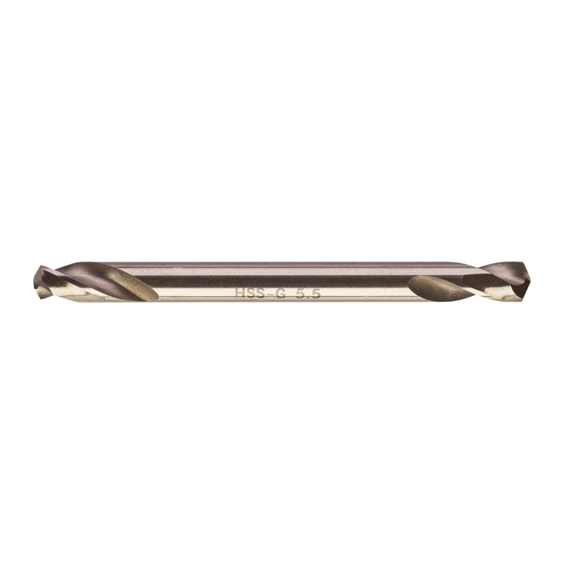 Купити Свердло по металу HSS-G MILWAUKEE, DIN 1412 C, діаметр 5,5х66х19мм, двостороннє, (10шт), пластикова коробка. Офіційний магазин Мілвокі Україна, фірмова гарантія з доставкою по Украіні