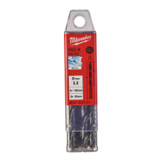 Купити Свердло по металу HSS-R MILWAUKEE DIN338, діаметр 6,8х109х69мм, (10шт), пластикова коробка. Офіційний магазин Мілвокі Україна, фірмова гарантія з доставкою по Украіні