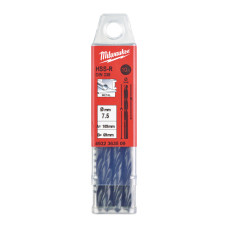 Купити Свердло по металу HSS-R MILWAUKEE DIN338, діаметр 7,5х109х69мм, (10шт), пластикова коробка. Офіційний магазин Мілвокі Україна, фірмова гарантія з доставкою по Украіні