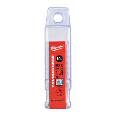 Купити Свердло по металу THUNDERWEB HSS-G MILWAUKEE DIN338, діаметр 1,8х46х22мм, (10шт), пластикова коробка. Офіційний магазин Мілвокі Україна, фірмова гарантія з доставкою по Украіні