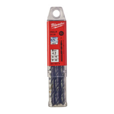 Купити Свердло по металу HSS-R MILWAUKEE DIN338, діаметр 4,2х75х43мм, (10шт), пластикова коробка. Офіційний магазин Мілвокі Україна, фірмова гарантія з доставкою по Украіні