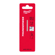 Купити Свердло по металу THUNDERWEB HSS-G MILWAUKEE DIN338, діаметр 1,0x34х12мм, (2шт). Офіційний магазин Мілвокі Україна, фірмова гарантія з доставкою по Украіні