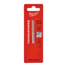 Купити Свердло по металу THUNDERWEB HSS-G MILWAUKEE DIN338, діаметр 2,5x57х30мм, (2шт). Офіційний магазин Мілвокі Україна, фірмова гарантія з доставкою по Украіні