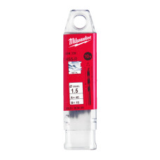 Купити Свердло по металу HSS-R MILWAUKEE DIN338, діаметр 1,5х40х18мм, (10шт), пластикова коробка. Офіційний магазин Мілвокі Україна, фірмова гарантія з доставкою по Украіні