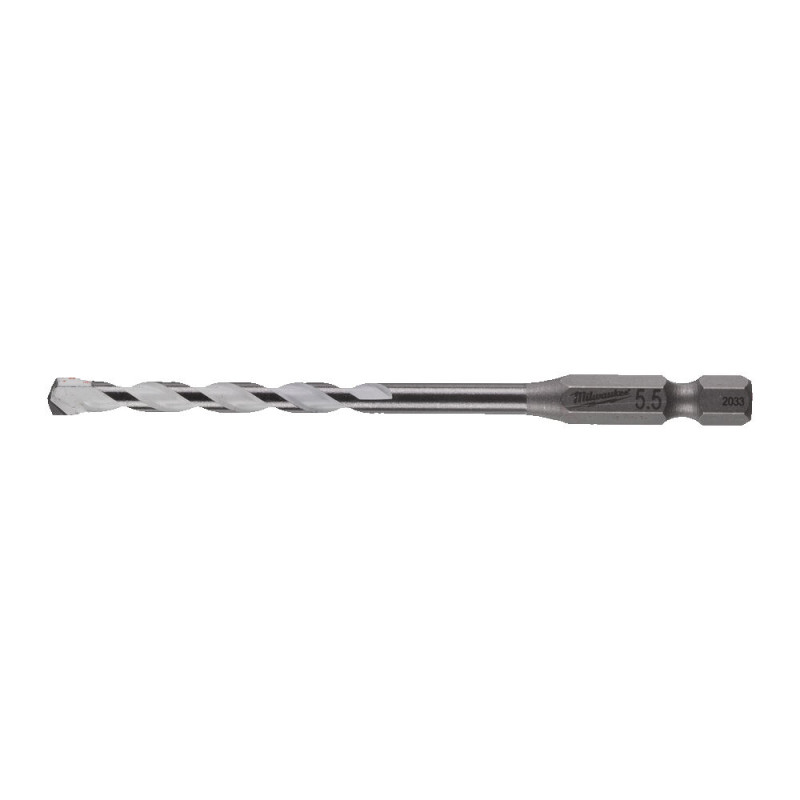 Купити Свердло по мультіматериалам ShW HEX MILWAUKEE, діаметр 5,5x100х50мм. Офіційний магазин Мілвокі Україна, фірмова гарантія з доставкою по Украіні