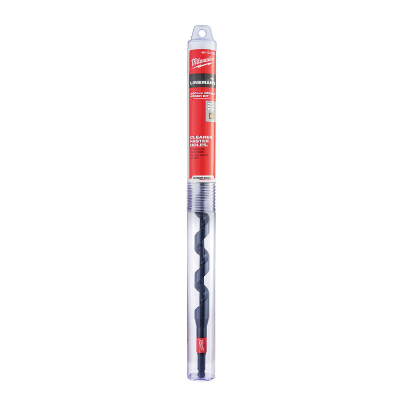 Купити Cвердло спіральне Shockwave™ Lineman's 7/16'' Hex MILWAUKEE, діаметр 22х460х395мм. Офіційний магазин Мілвокі Україна, фірмова гарантія з доставкою по Украіні