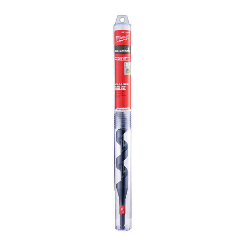 Купити Cвердло спіральне Shockwave™ Lineman's 7/16'' Hex MILWAUKEE, діаметр 29х460х395мм. Офіційний магазин Мілвокі Україна, фірмова гарантія з доставкою по Украіні