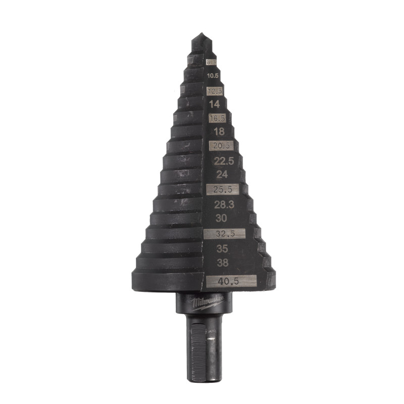 Купити Свердло ступінчасте Step Drill MILWAUKEE, для електриків PG7-PG21 з кроком 2мм. Офіційний магазин Мілвокі Україна, фірмова гарантія з доставкою по Украіні