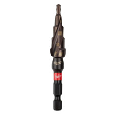 Купити Свердло ступінчасте SHOCKWAVE Impact Duty MILWAUKEE, діаметр 4-12мм з кроком 2мм. Офіційний магазин Мілвокі Україна, фірмова гарантія з доставкою по Украіні