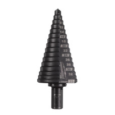 Купити Свердло ступінчасте Step Drill COBALT ALCRN MILWAUKEE, діаметр 6-35мм з кроком 2-3мм. Офіційний магазин Мілвокі Україна, фірмова гарантія з доставкою по Украіні