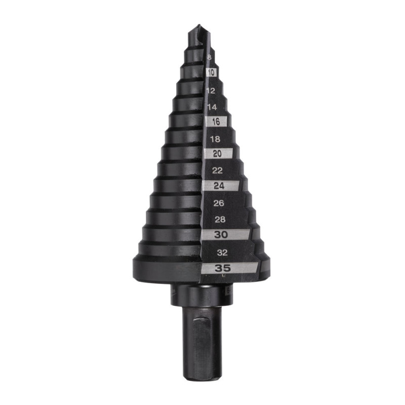 Купити Свердло ступінчасте Step Drill MILWAUKEE, діаметр 6-35мм з кроком 2-3мм. Офіційний магазин Мілвокі Україна, фірмова гарантія з доставкою по Украіні