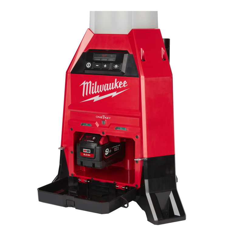Купити Ліхтар світлодіодний акумуляторний MILWAUKEE, M18 ONESLDP-0, 9000Лм (каркас з зарядним пристроєм). Офіційний магазин Мілвокі Україна, фірмова гарантія з доставкою по Украіні