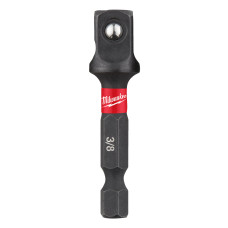 Купити Перехідник ударний ShW MILWAUKEE, з 1/4'' Hex на 3/8'' квадратний хвостовик. Офіційний магазин Мілвокі Україна, фірмова гарантія з доставкою по Украіні