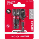 Купити Набір перехідників ShW MILWAUKEE, з 1/4'' Hex на квадрат (1/4
