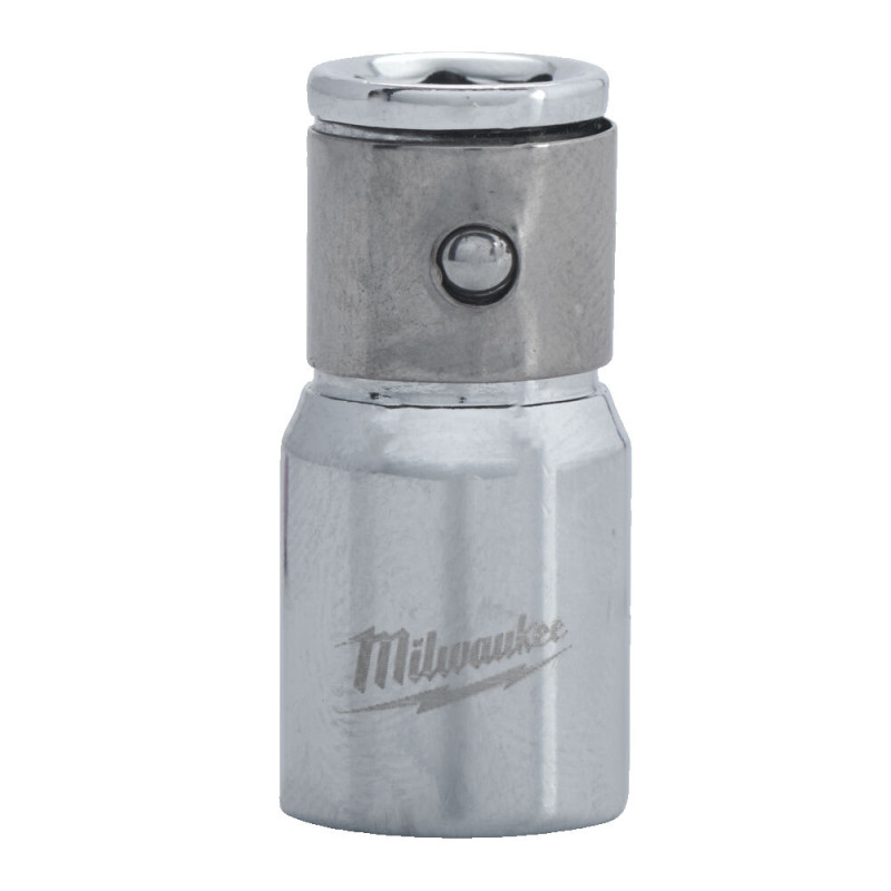 Купити Перехідник хромований MILWAUKEE, з квадрата 1/4'' на 1/4'' Hex. Офіційний магазин Мілвокі Україна, фірмова гарантія з доставкою по Украіні