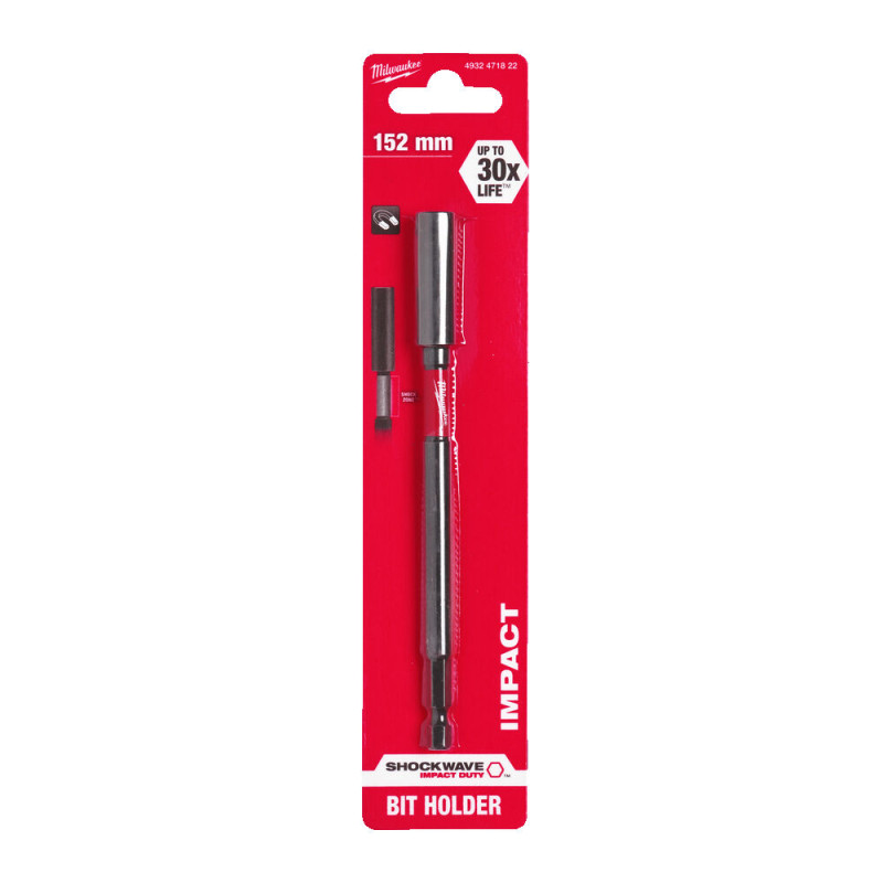Купити Утримувач для біт магнітний ShW 1/4'' Hex MILWAUKEE, 152мм. Офіційний магазин Мілвокі Україна, фірмова гарантія з доставкою по Украіні
