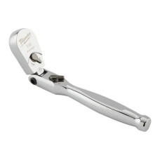Купити Тріскачка хромована шарнірна для головок 1/4'' MILWAUKEE, 140мм. Офіційний магазин Мілвокі Україна, фірмова гарантія з доставкою по Украіні