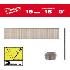 Купити Набір цвяхів для цвяхозабивного інструменту Inox 18G / 19 mm / SC3 (10000шт). Офіційний магазин Мілвокі Україна, фірмова гарантія з доставкою по Украіні